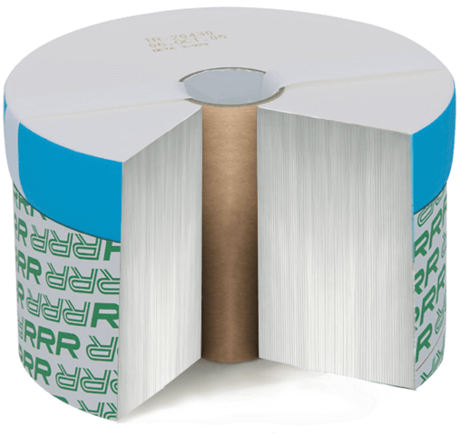Cutaway of a Triple R filter element